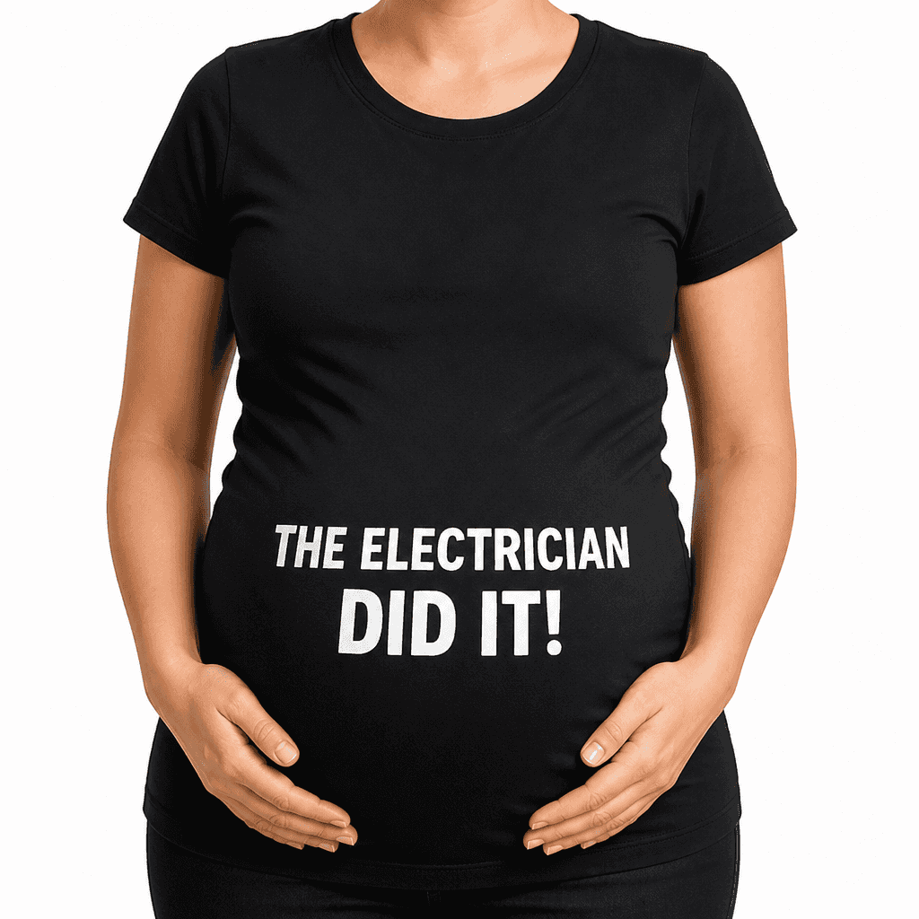 The Electrician Did It - Maternity Shirt