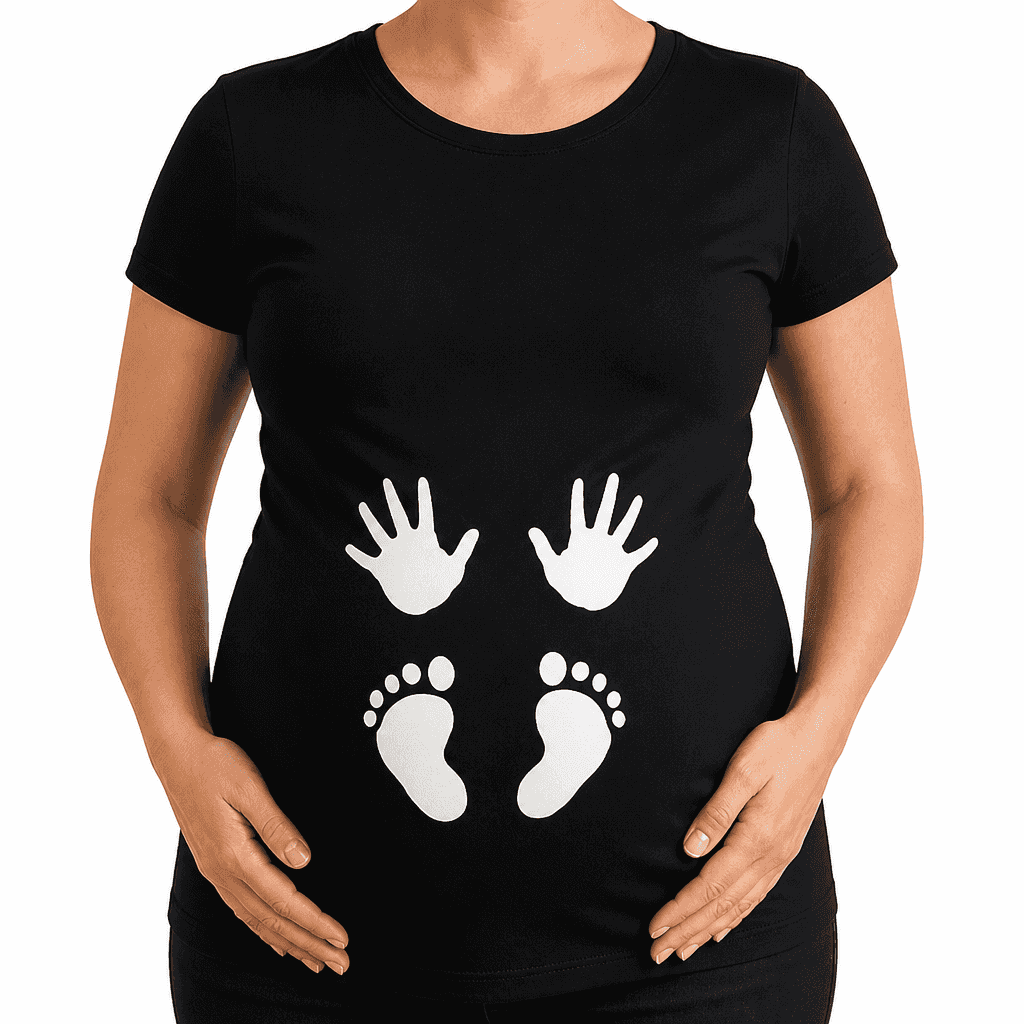 Tap Tap Little Hands - Maternity Shirt