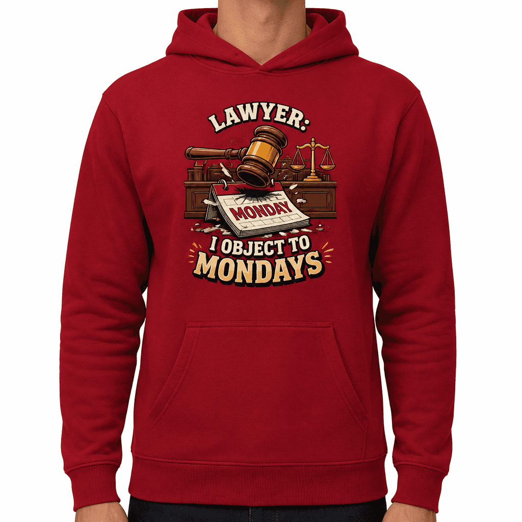 Funny Lawyer Hoodie - Lawyer: I object to Mondays