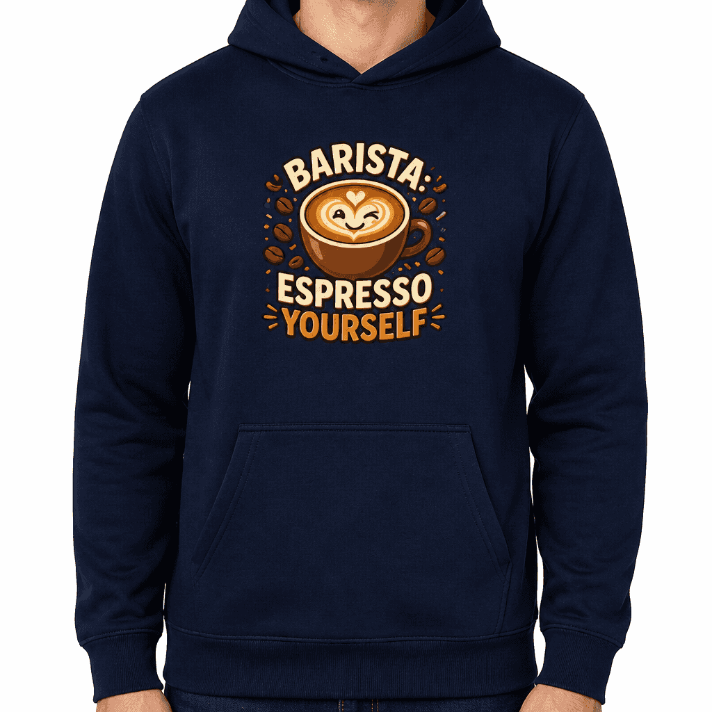 Funny Barista Hoodie - Barista: Espresso yourself