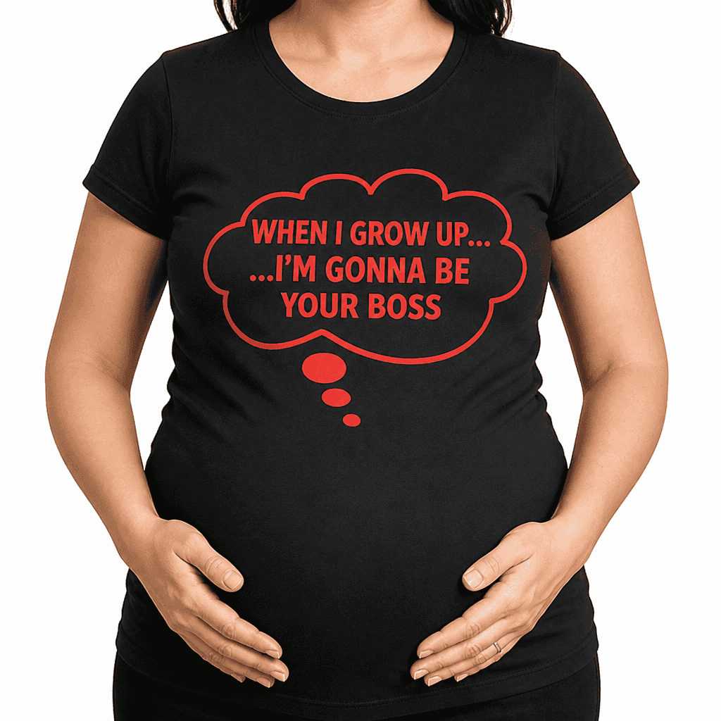 Grow Up Your Boss - Maternity Shirt