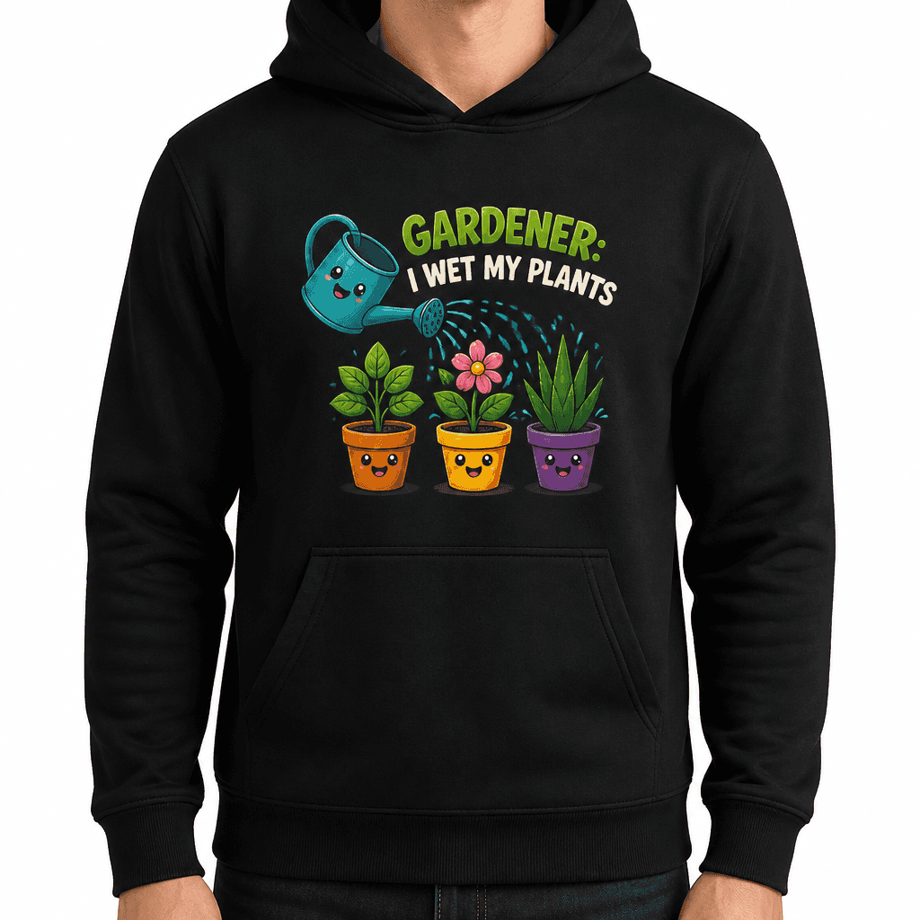 Funny Gardener Hoodie - Gardener: I wet my plants