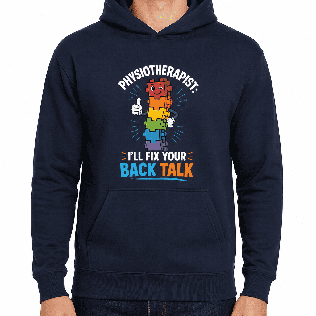 Funny Physio Hoodie - Physiotherapist: I'll fix your back talk