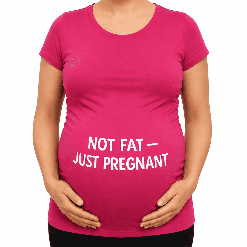 Not Fat Just Pregnant - Maternity Shirt