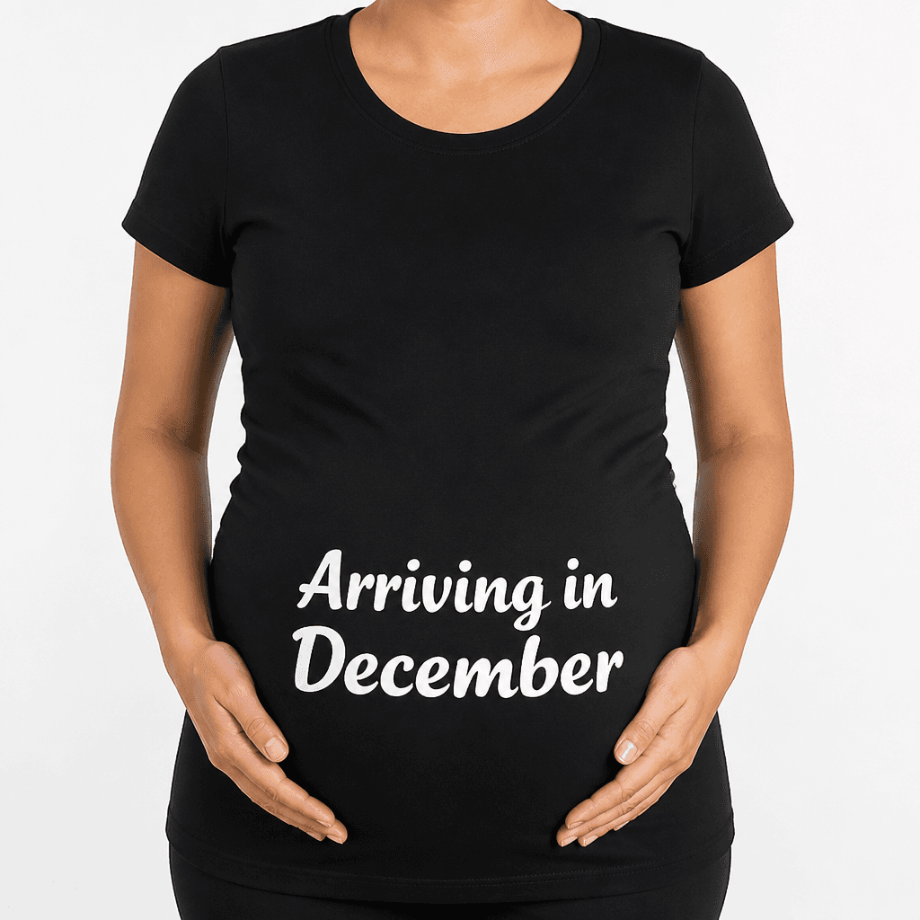 Arriving in December - Maternity Shirt