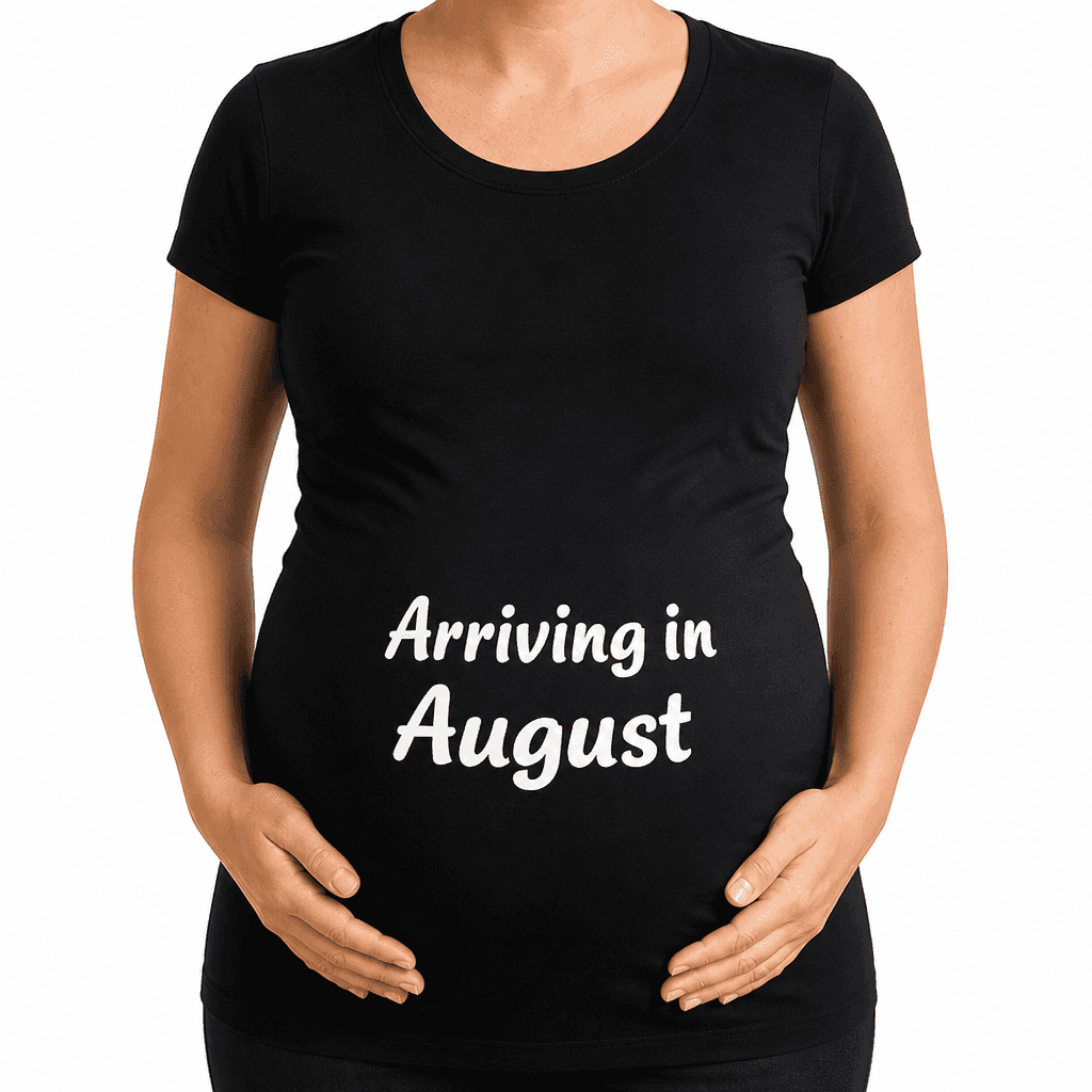 Arriving in August - Maternity Shirt