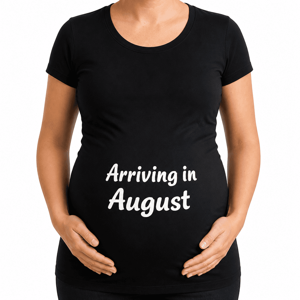 Arriving in August - Maternity Shirt