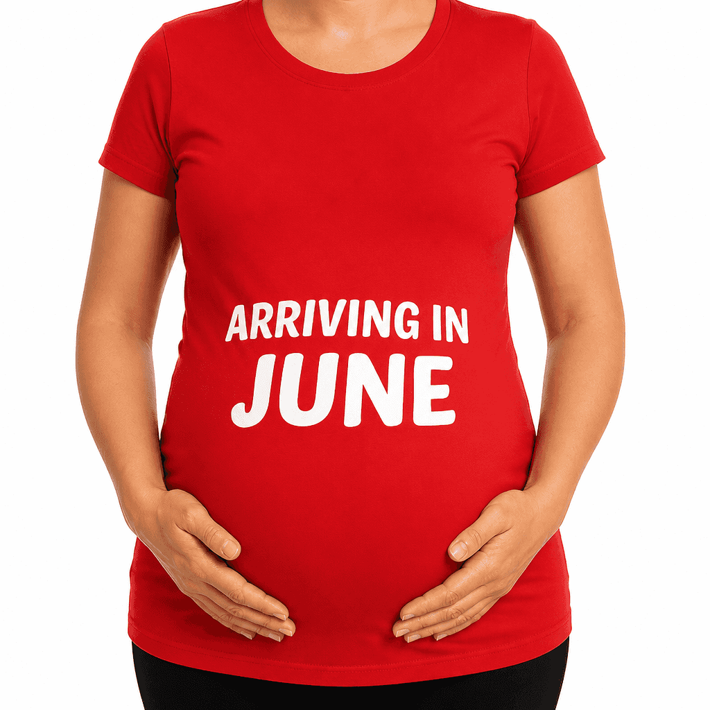 Arriving in June - Maternity Shirt