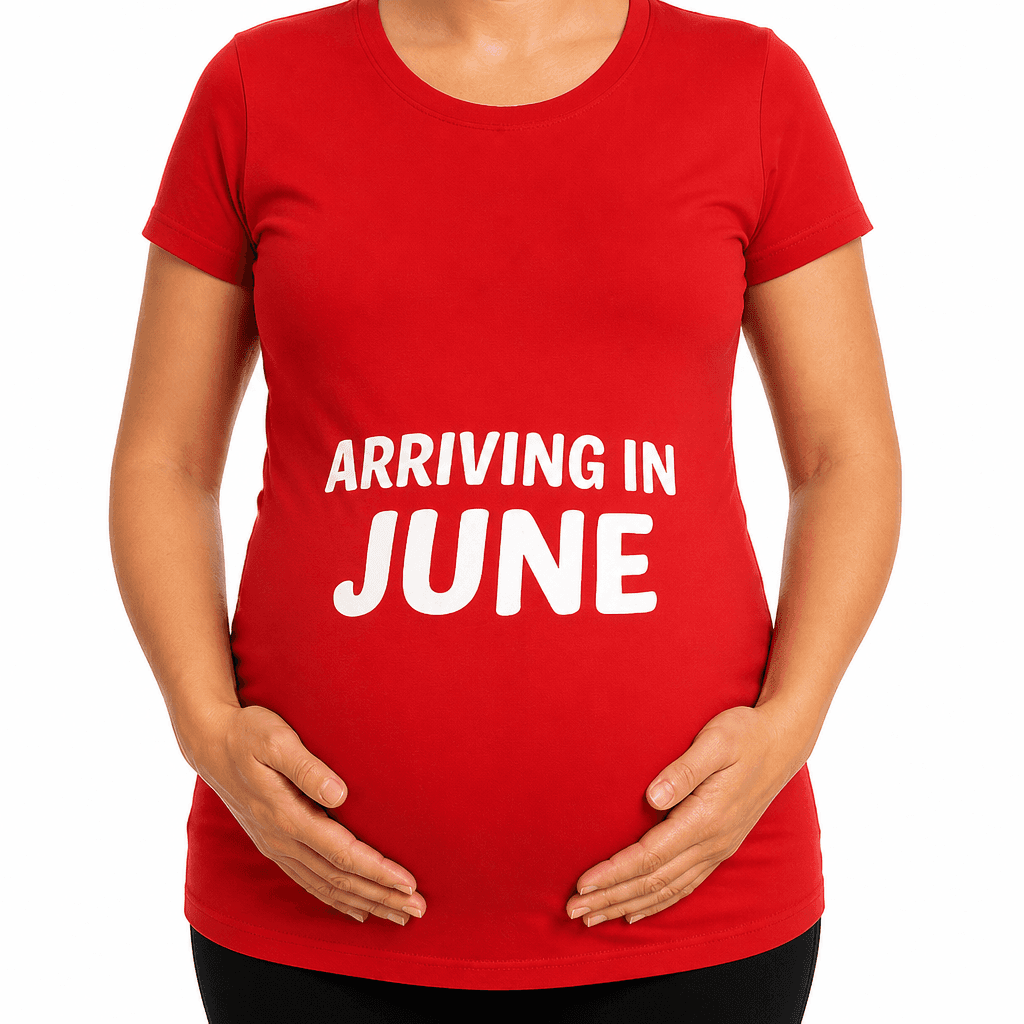Arriving in June - Maternity Shirt