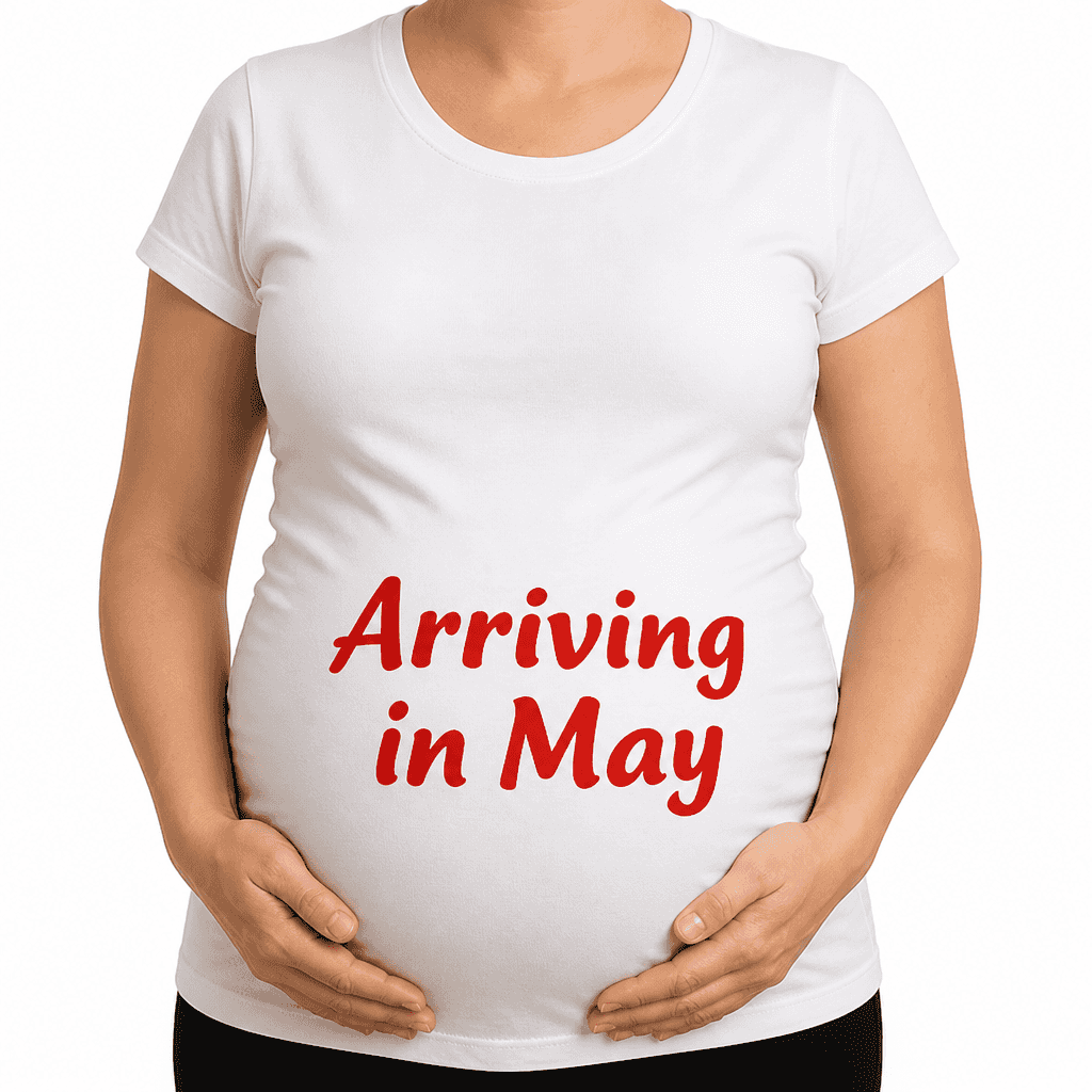 Arriving in May - Maternity Shirt