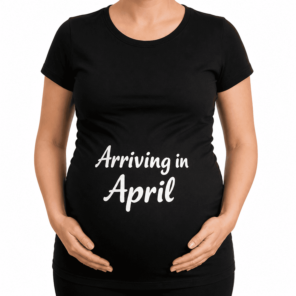 Arriving in April - Maternity Shirt