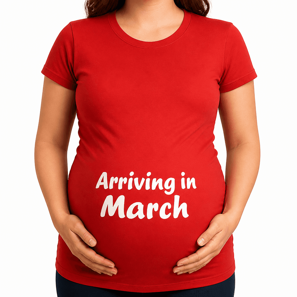 Arriving in March - Maternity Shirt