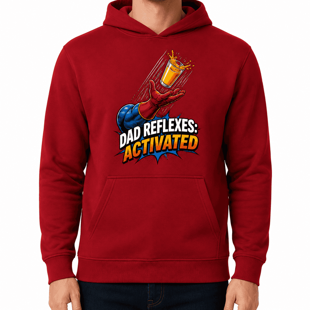 Funny Dad Hoodie - Dad reflexes: activated