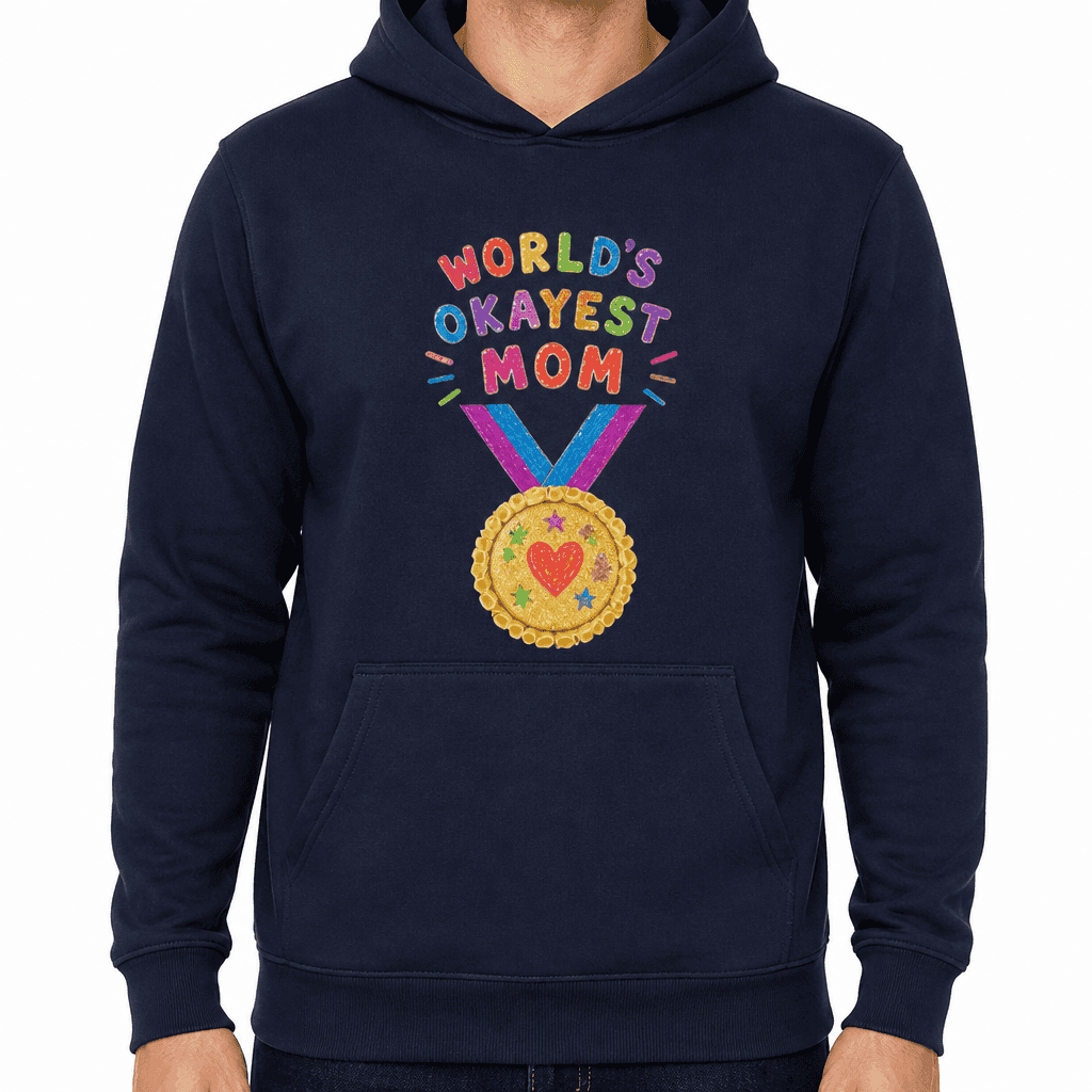 Funny Mom Hoodie - World's Okayest Mom