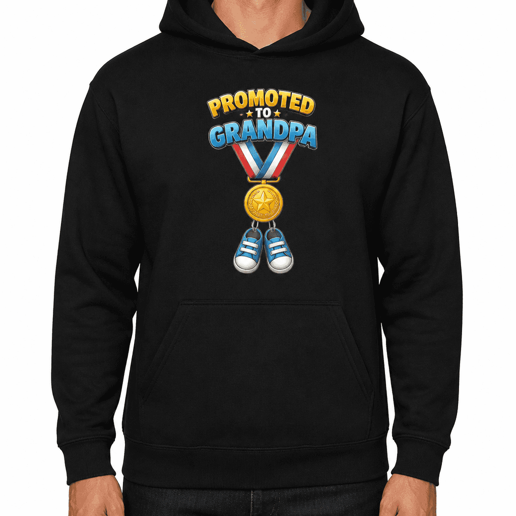 Funny Grandpa Hoodie - Promoted to grandpa