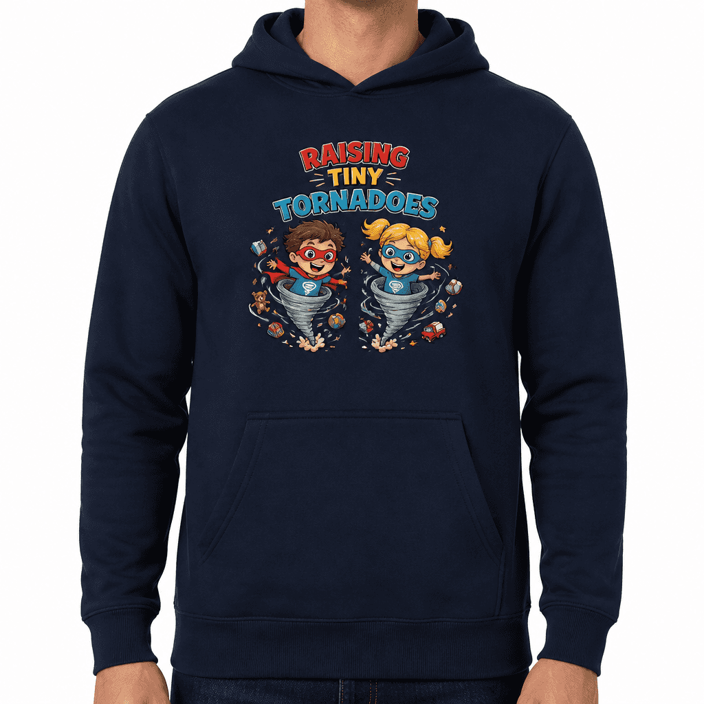 Funny Parents Hoodie - Raising tiny tornadoes
