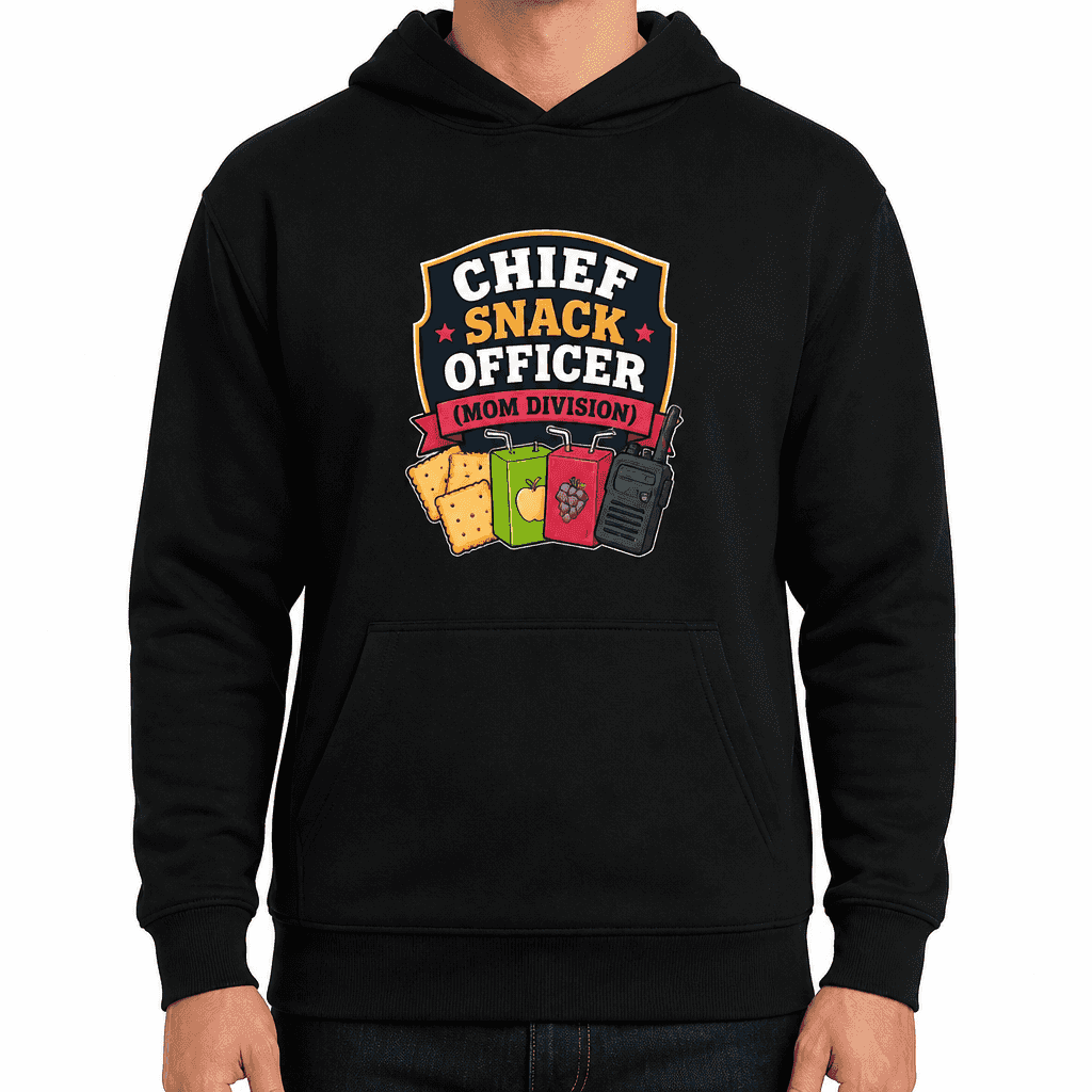 Funny Mom Hoodie - Chief snack officer (mom division)