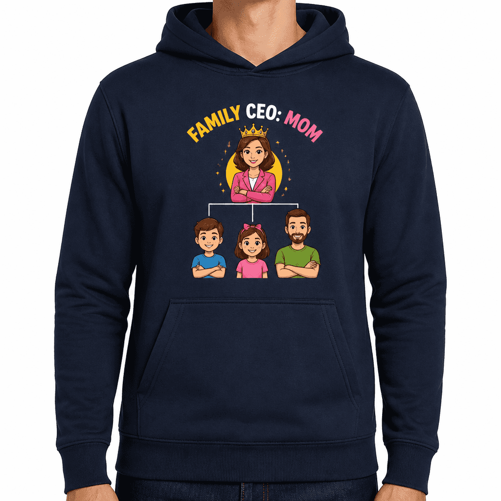 Funny Mom Hoodie - Family CEO: Mom