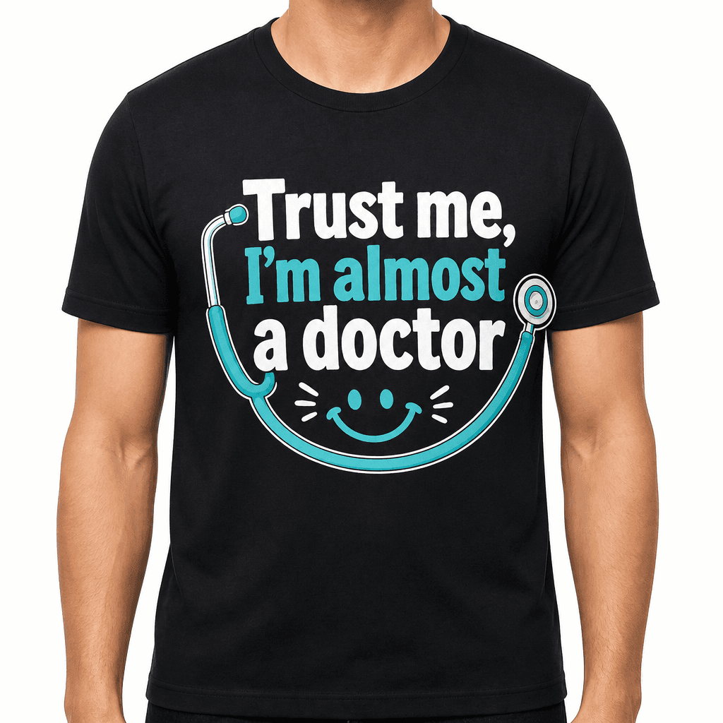 Funny Doctor T-Shirt - Trust me, I'm almost a doctor