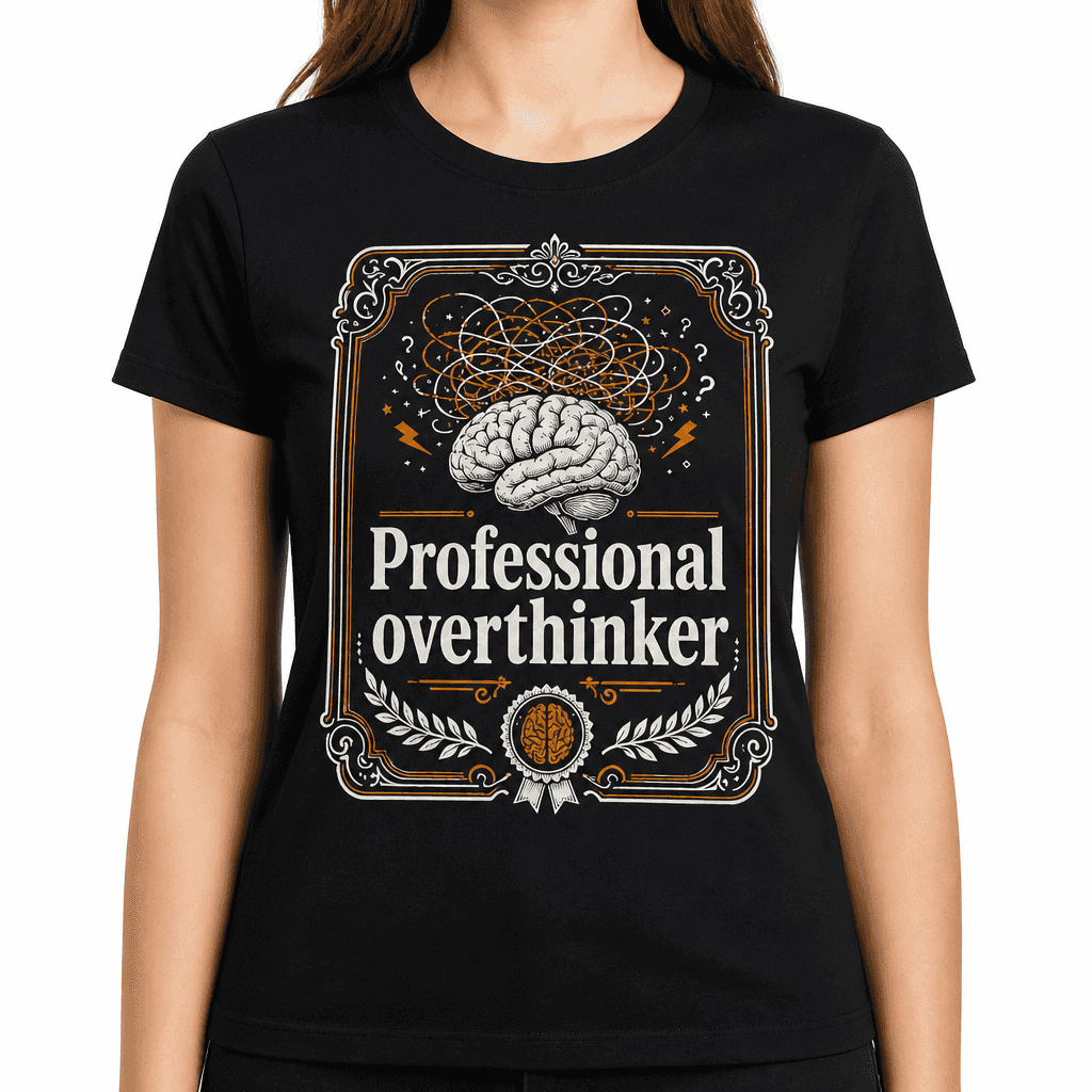 Funny Overthinking T-Shirt - Professional overthinker