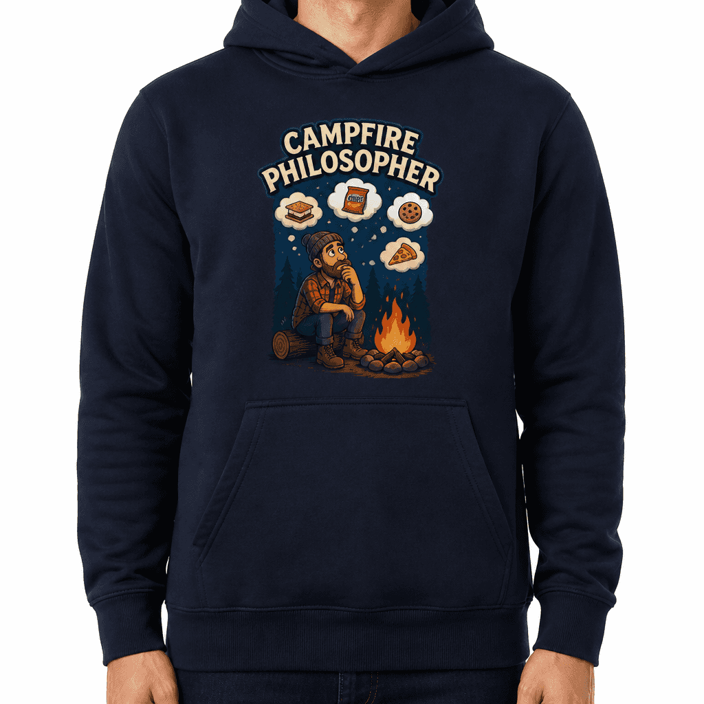 Funny Camping Hoodie - Campfire philosopher