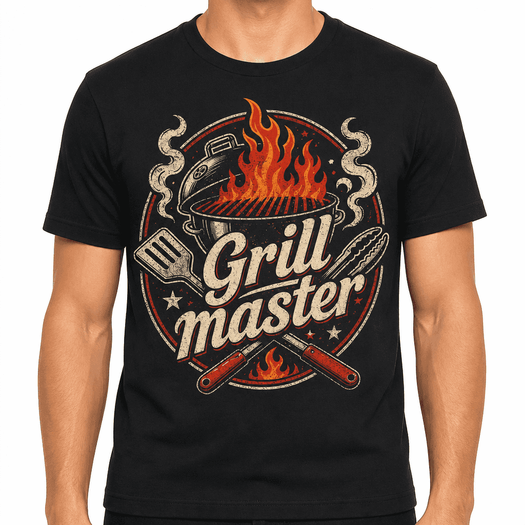 Funny BBQ T-Shirt - Grill master