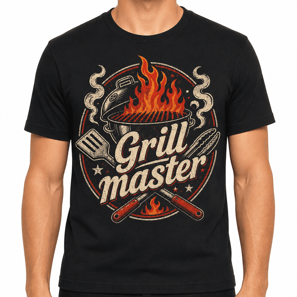 Funny BBQ T-Shirt - Grill master
