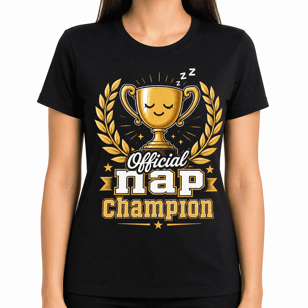 Funny Nap T-Shirt - Official nap champion