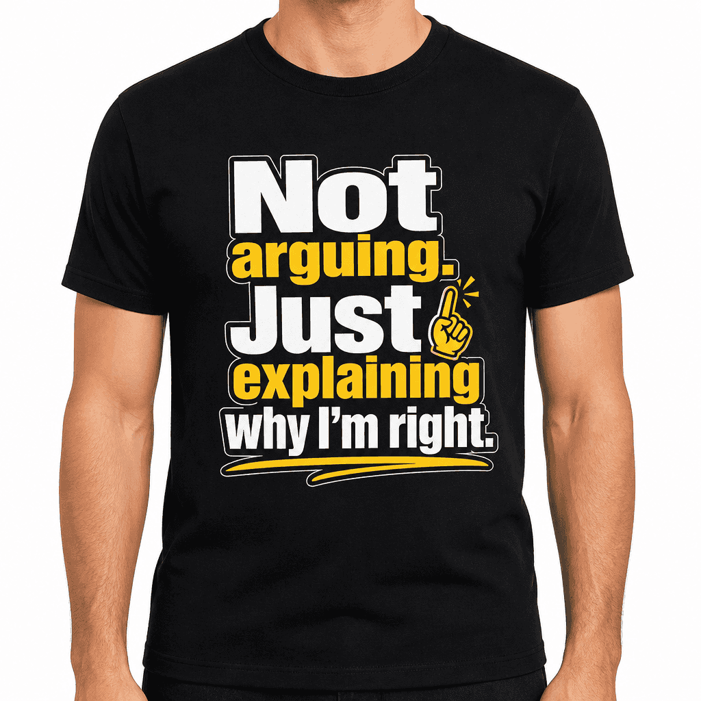 Funny Sarcastic T-Shirt - Not arguing. Just expla