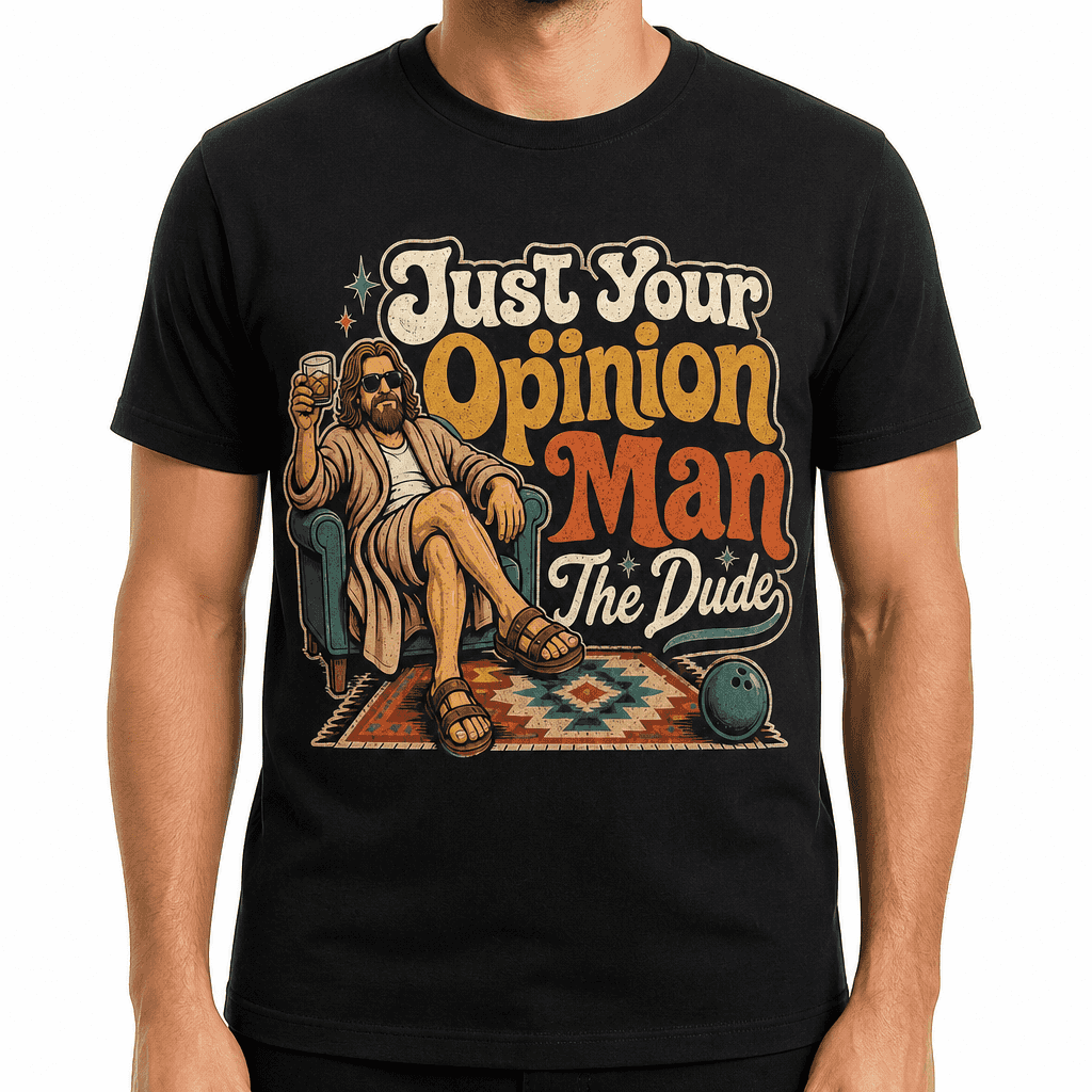 Funny The Big Lebowski T-Shirt - Just Your Opinion Man