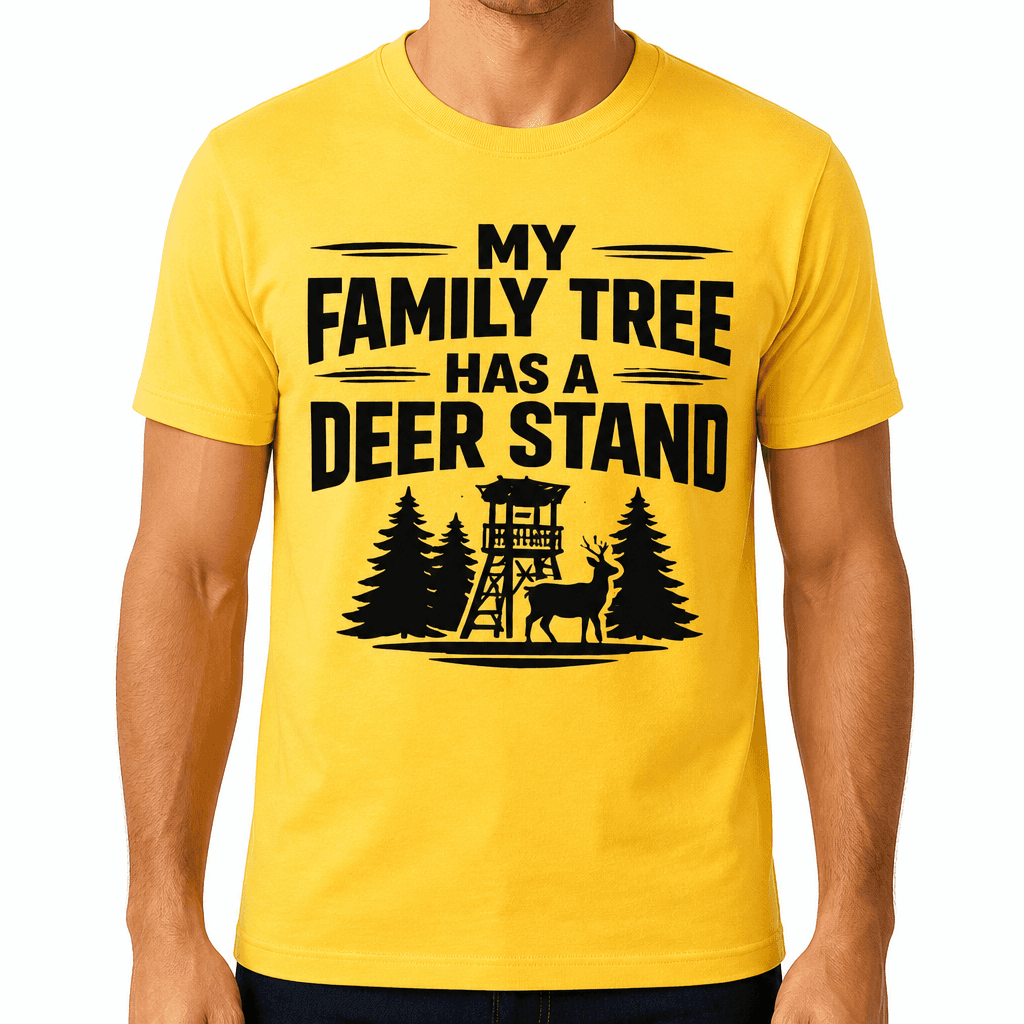 Funny T-Shirt for Hunters – My Family Tree Has A Deer Stand