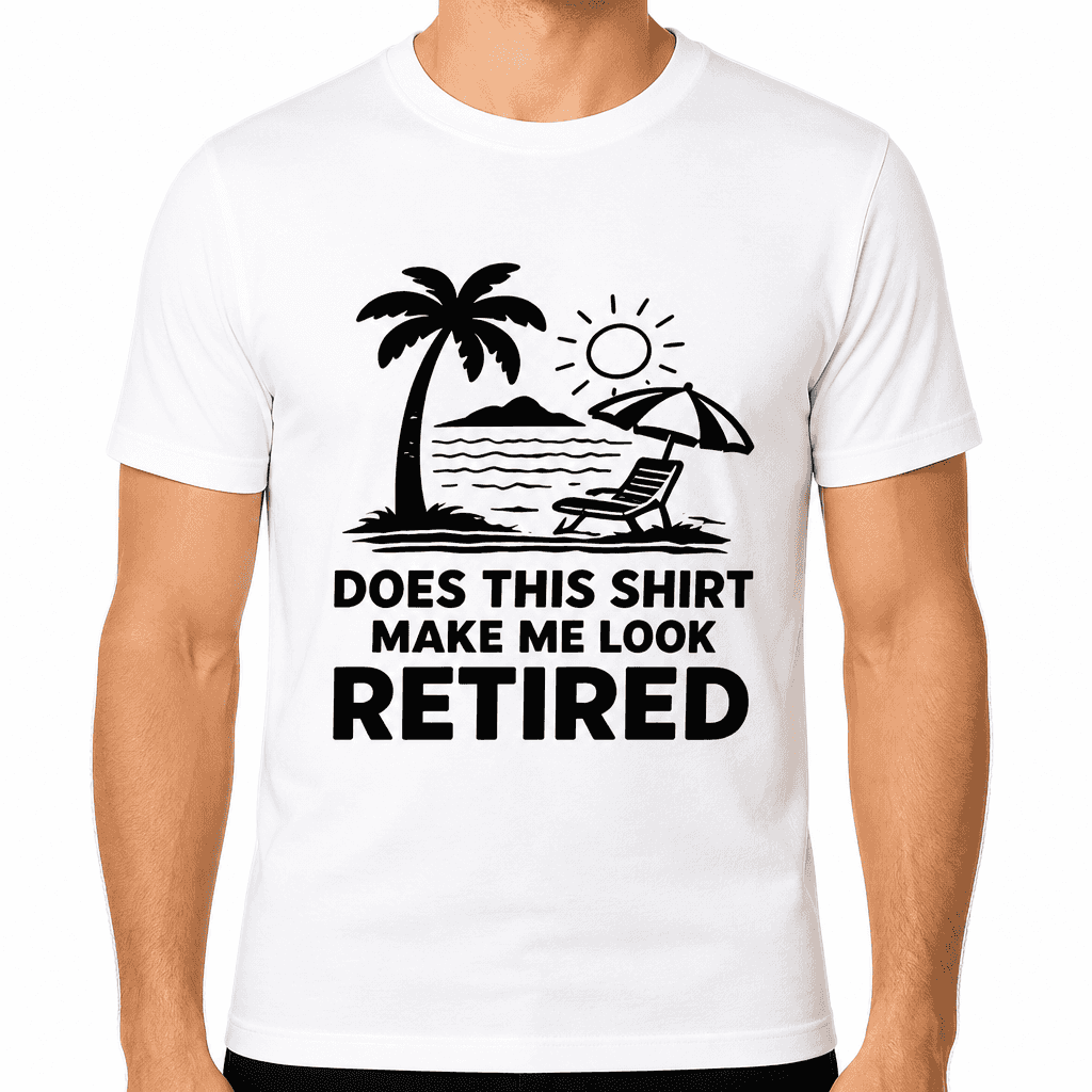 Funny Retirement T-Shirt β Does This Shirt Make Me Look Retired