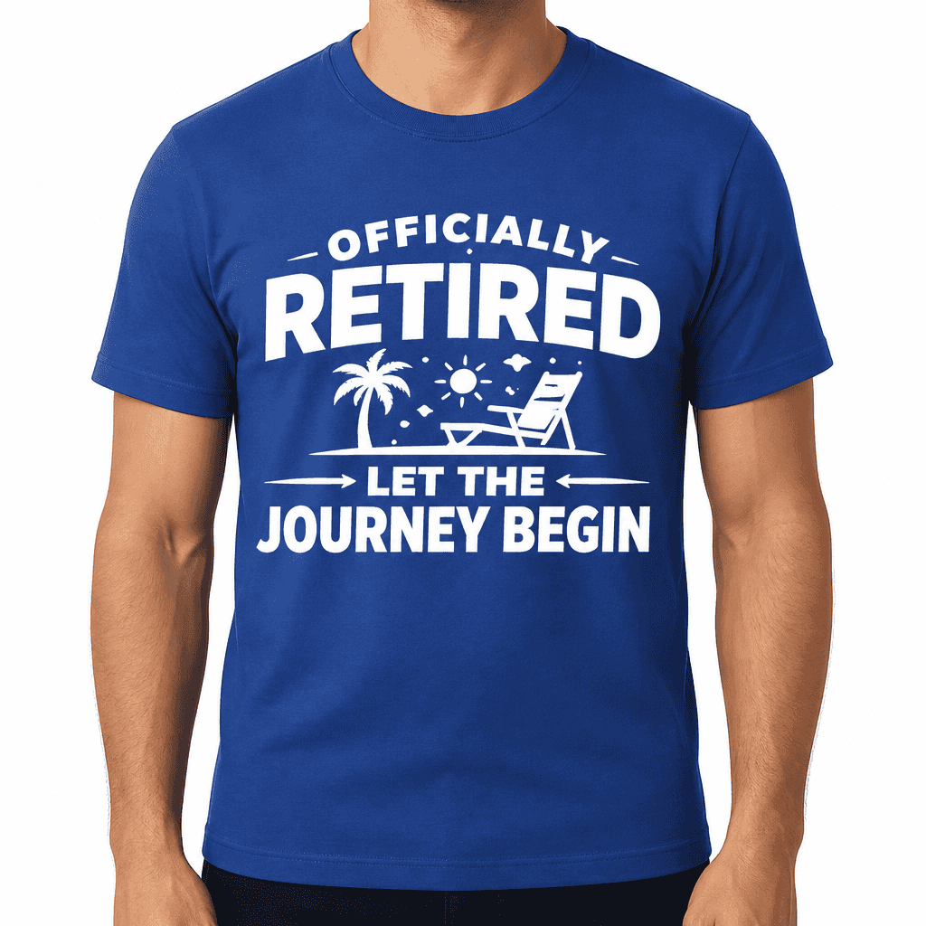 Funny Retirement T-Shirt β Officially Retired Let The Journey Begin