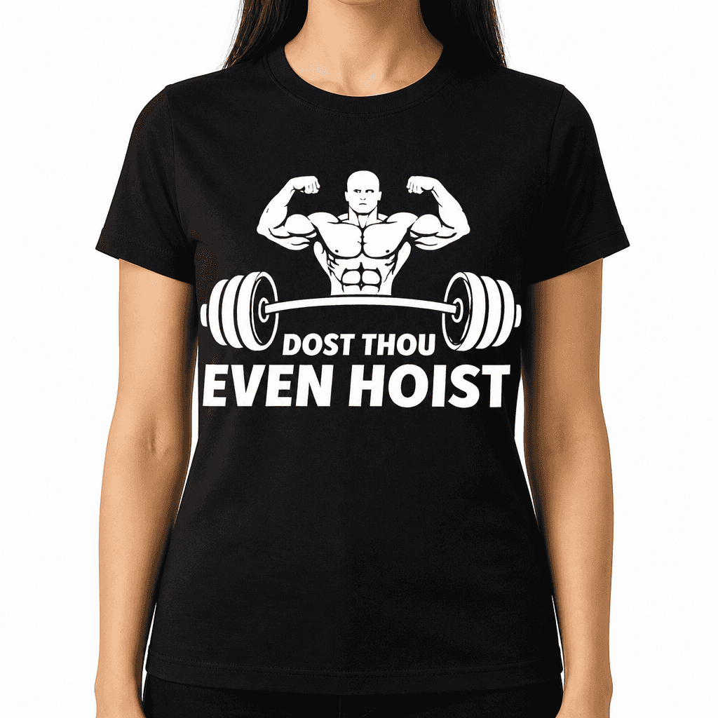 Funny T-Shirt for Gym Lovers β Dost Thou Even Hoist