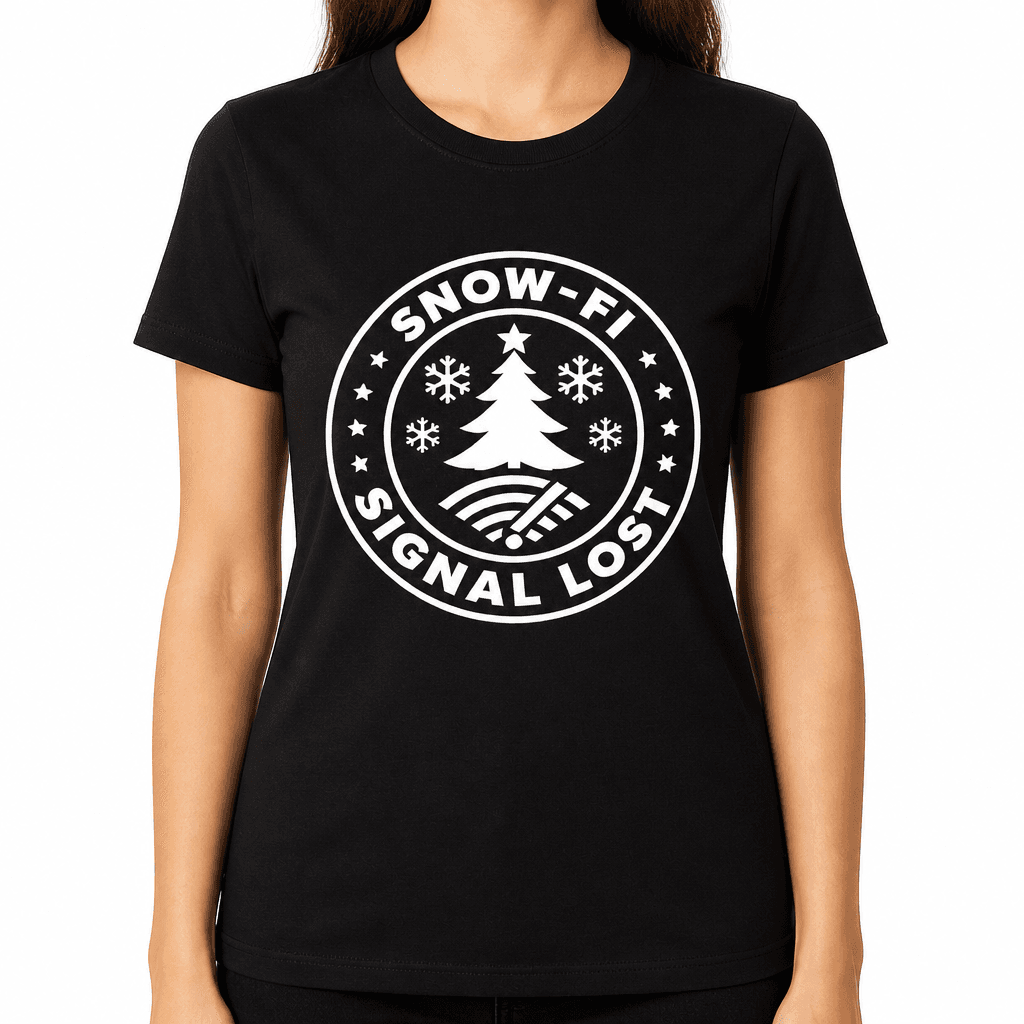 Funny Christmas T-Shirt – Snow-Fi Signal Lost