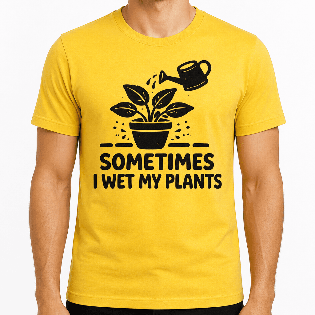 Funny T-Shirt for Plant Lovers – Sometimes I Wet My Plants
