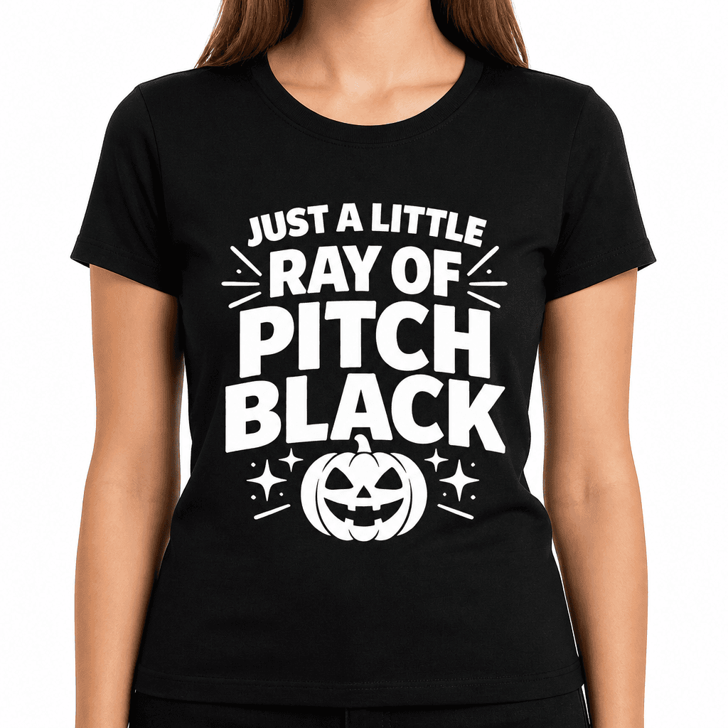 Funny Halloween T-Shirt – Just A Little Ray Of Pitch Black