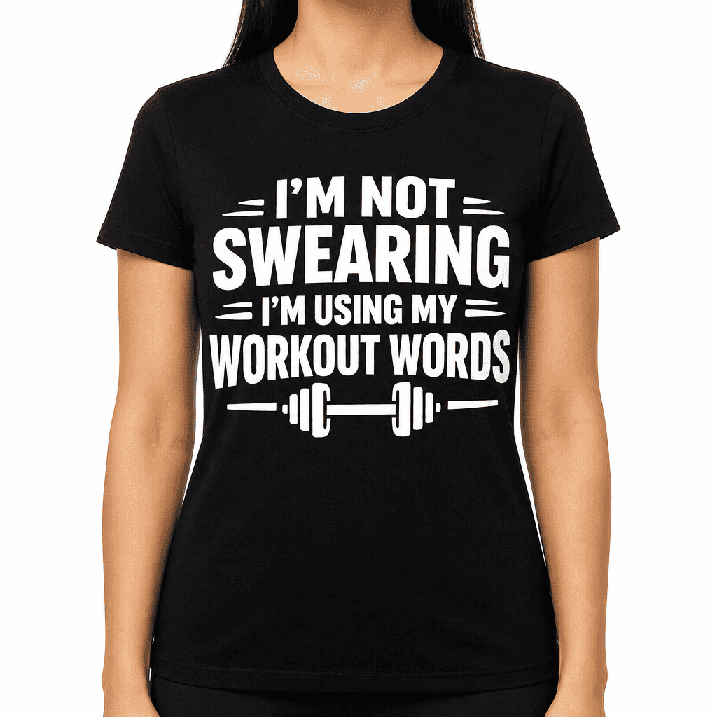 Funny T-Shirt for Gym Lovers โ I'm Not Swearing I'm Using My Workout Words