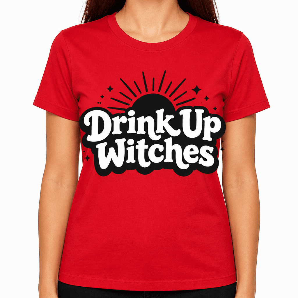 Funny Halloween T-Shirt – Drink Up Witches