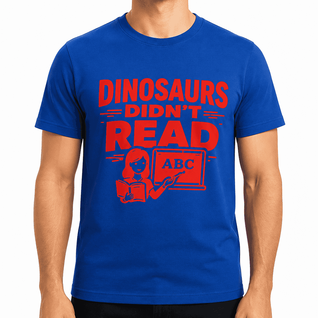 Dinosaurs Didn't Read Funny T-Shirt