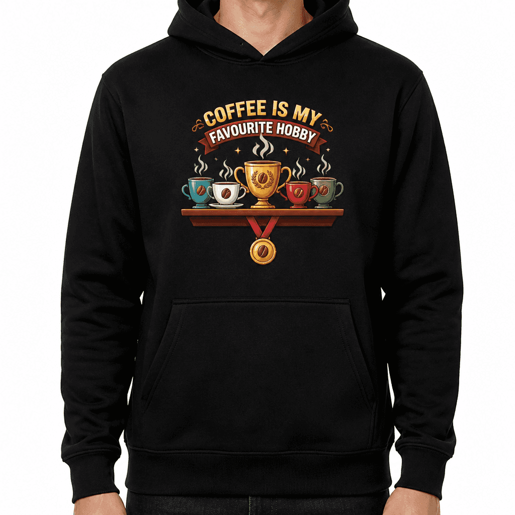 Funny Coffee Lover Hoodie - Coffee is my favourite hobby