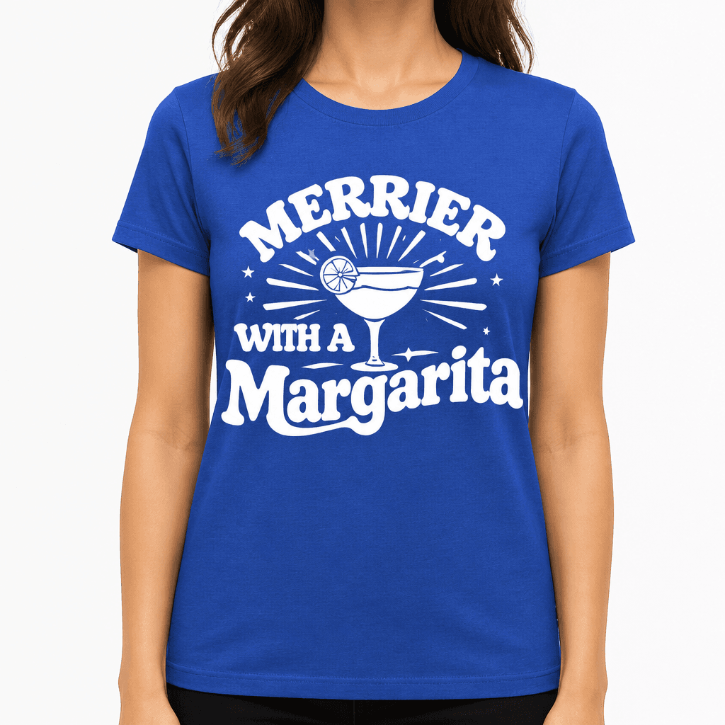 Merrier With A Margarita Funny T-Shirt