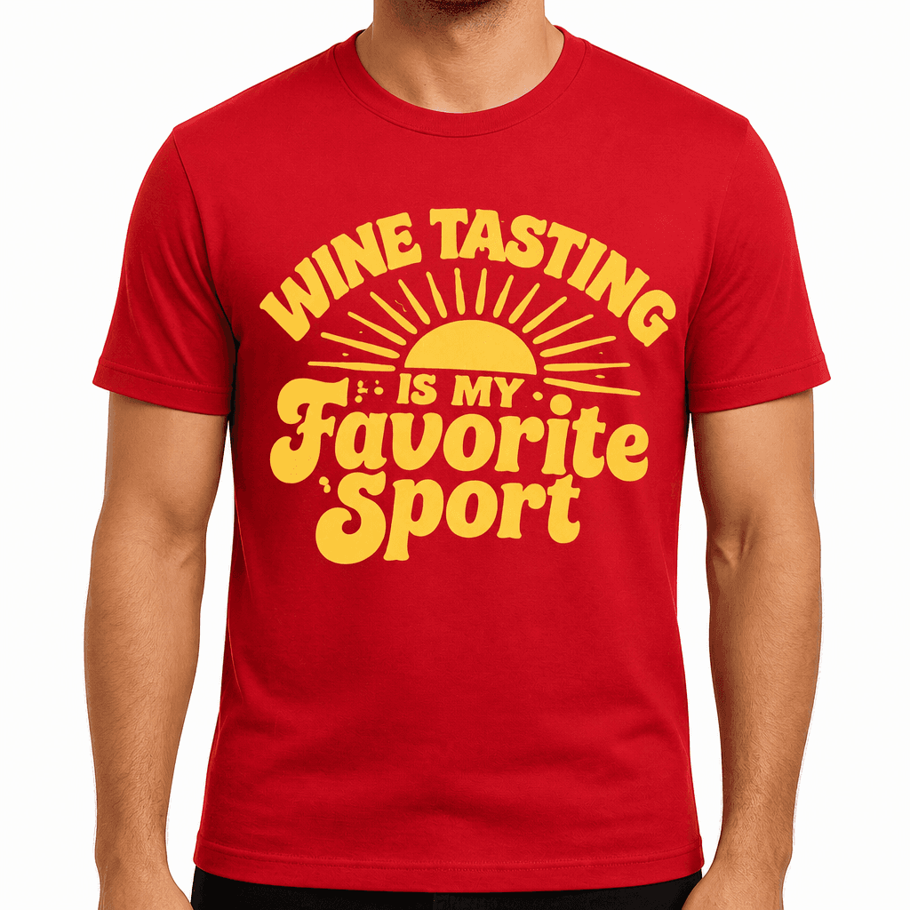 Wine Tasting Is My Favorite Sport Funny T-Shirt