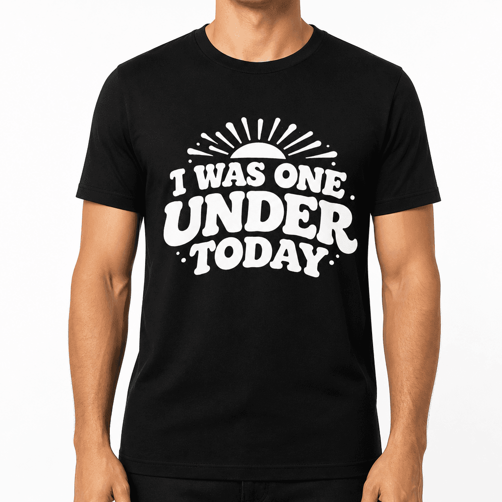 I Was One Under Today Funny T-Shirt