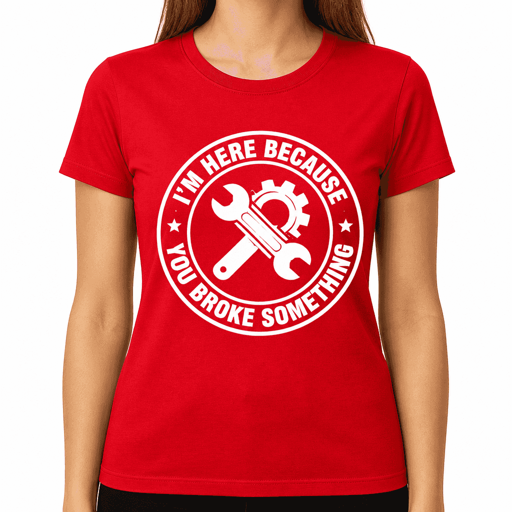 I'm Here Because You Broke Something Funny T-Shirt