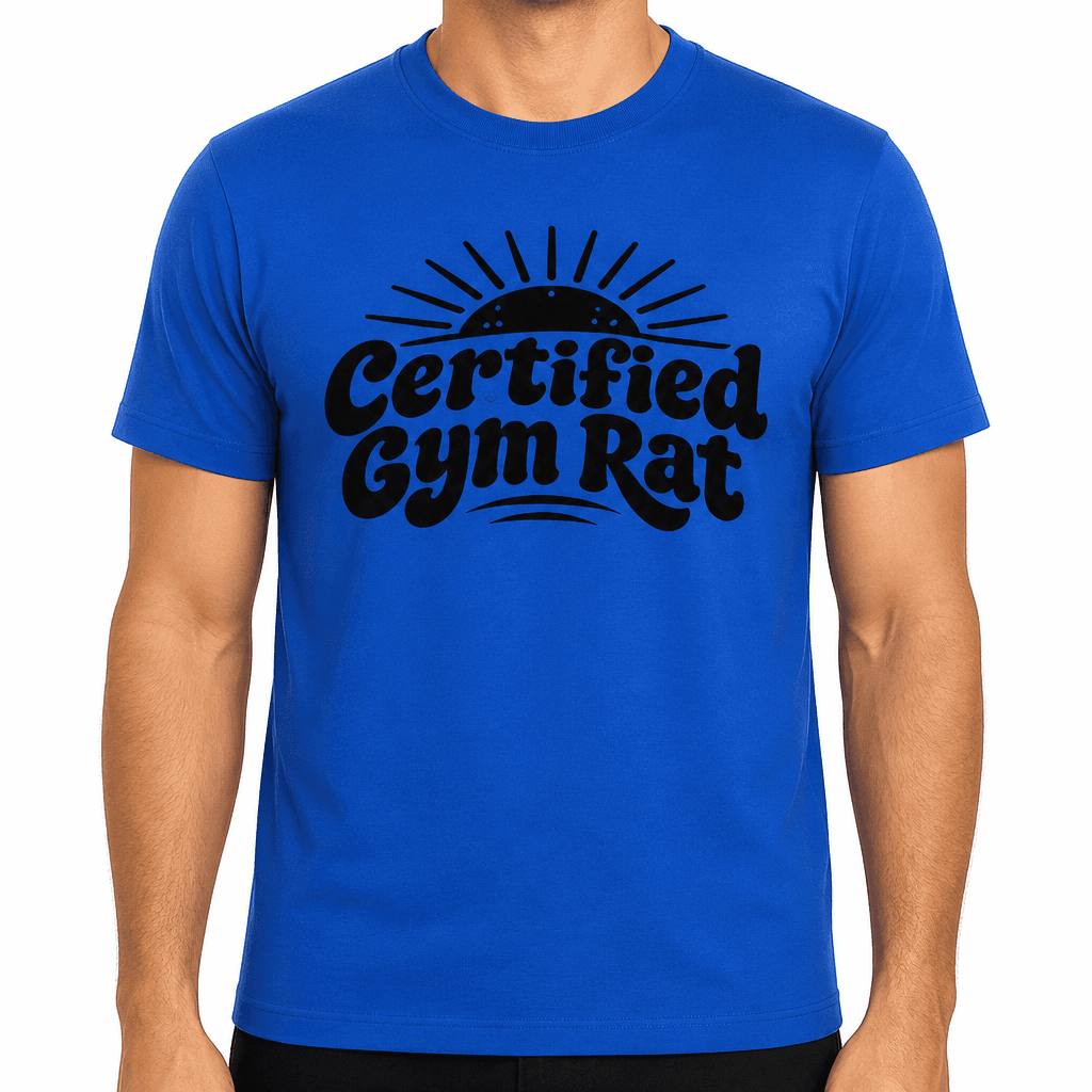 Certified Gym Rat Funny T-Shirt