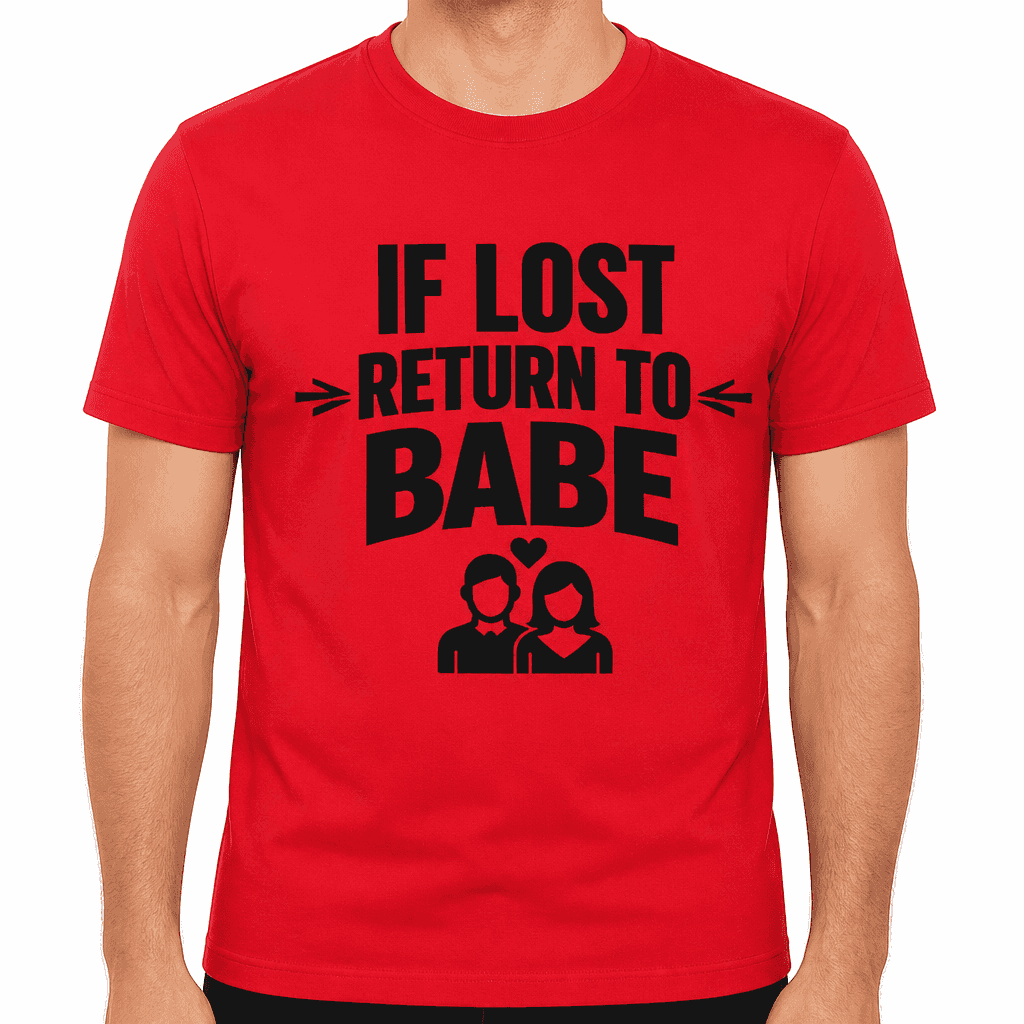 If Lost Return To Babe Funny T-Shirt