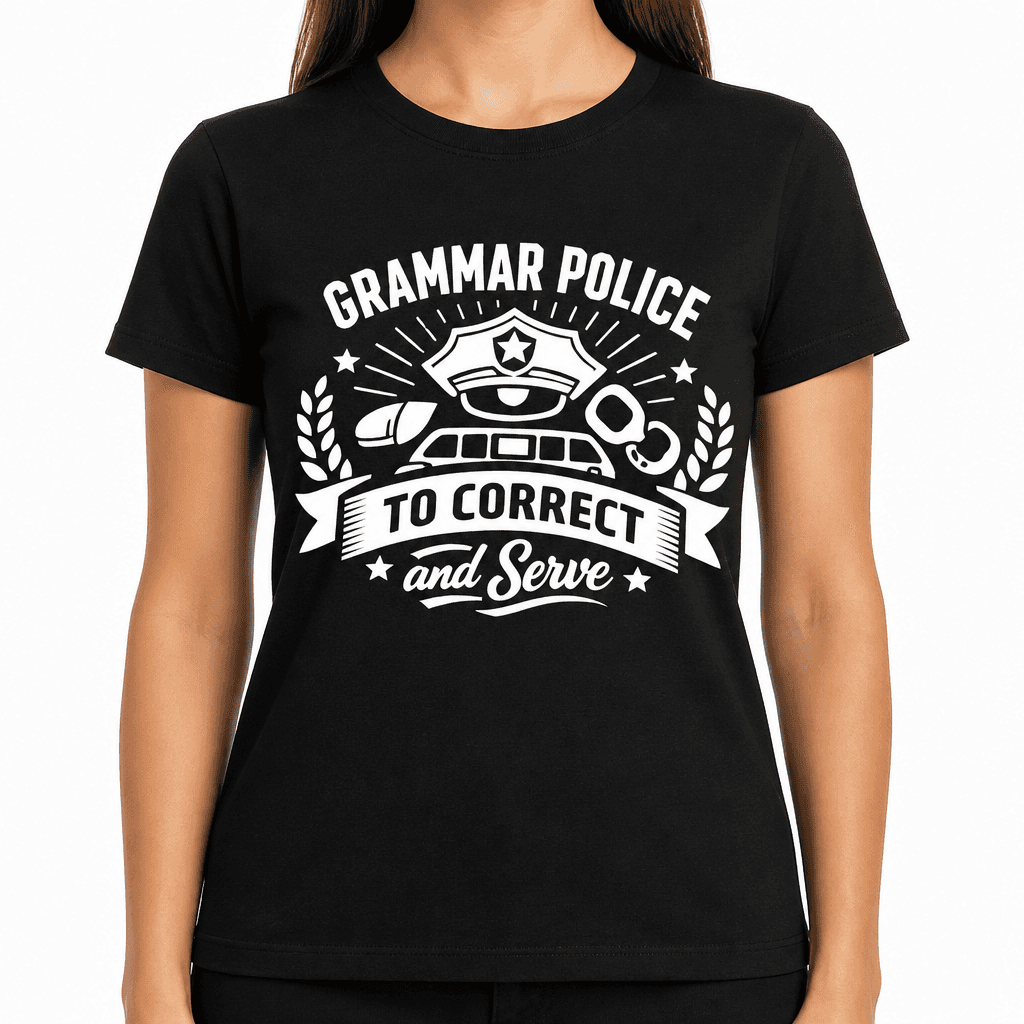 Grammar Police To Correct And Serve Funny T-Shirt