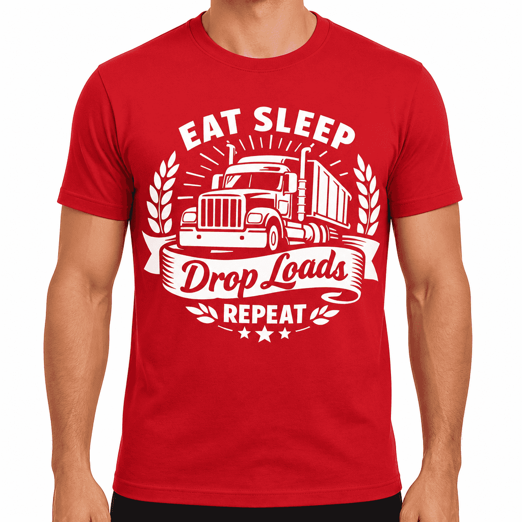 Eat Sleep Drop Loads Repeat Funny T-Shirt