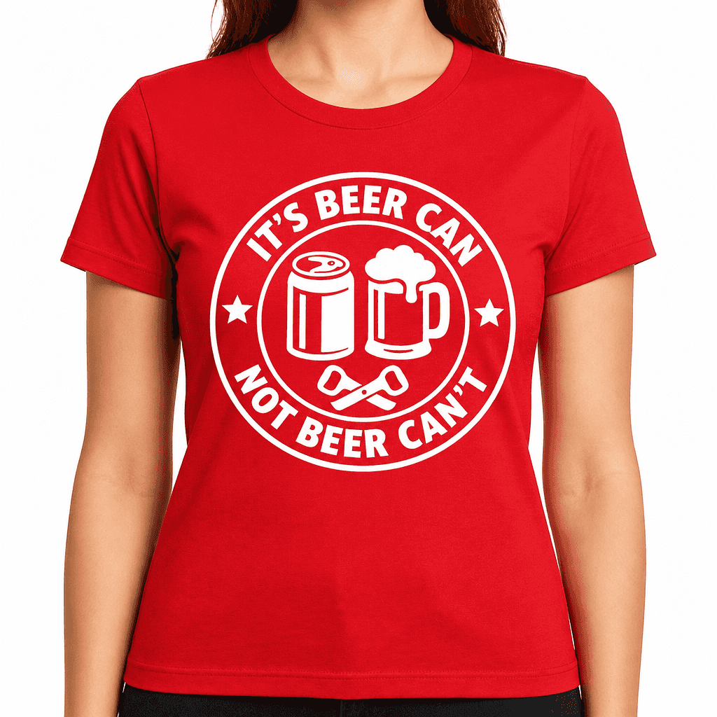 It's Beer Can, Not Beer Can't Funny T-Shirt